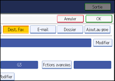 Illustration de l'&eacute;cran du panneau de commande