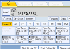 Illustration de l'&eacute;cran du panneau de commande