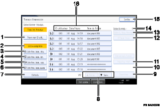 Illustration num&eacute;rot&eacute;e du panneau de commande