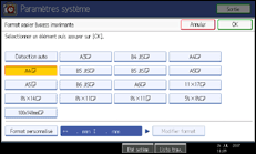 Illustration du panneau de commande