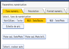 Illustration de l'&eacute;cran du panneau de commande