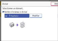 Illustration de l'&eacute;cran du panneau de commande