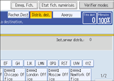Illustration de l'&eacute;cran du panneau de commande
