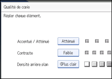 Illustration de l'écran du panneau de commande.
