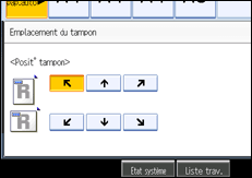 Illustration de l'&eacute;cran du panneau de commande.