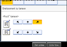 Illustration de l'&eacute;cran du panneau de commande.
