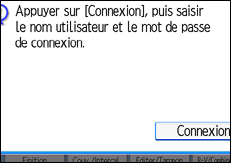 Illustration de l'&eacute;cran du panneau de commande.