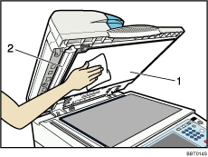 Illustration du chargeur de documents (ADF) num&eacute;rot&eacute;