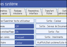 Illustration de l'&eacute;cran LCD