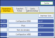 Illustration de l'&eacute;cran LCD