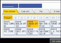 Illustration de l'&eacute;cran LCD