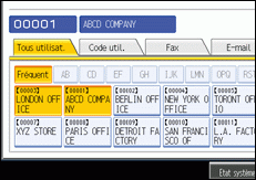 Illustration de l'&eacute;cran LCD