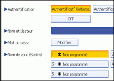 Illustration de l'&eacute;cran du panneau de commande