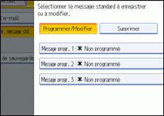 Illustration de l'&eacute;cran du panneau de commande