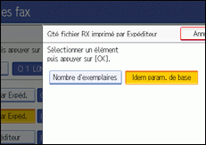 Illustration de l'&eacute;cran du panneau de commande