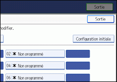 Illustration de l'&eacute;cran du panneau de commande