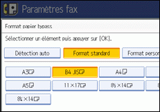 Illustration de l'&eacute;cran du panneau de commande