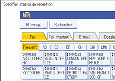 Illustration de l'&eacute;cran du panneau de commande