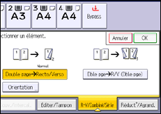 Illustration de l'écran du panneau de commande