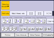 Illustration de l'écran du panneau de commande