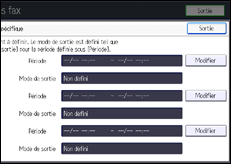 Illustration de l'écran du panneau de commande