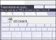 Illustration de l'écran du panneau de commande