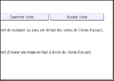 Illustration de l'écran du panneau de commande