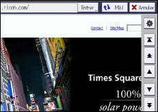 Illustration de l'écran du panneau de commande