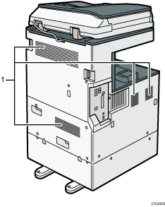 Illustration de l'unité principale avec numérotation