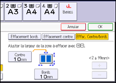 Illustration de l'écran du panneau de commande