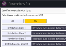 Illustration de l'écran du panneau de commande