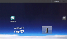 Illustration de l'écran du panneau de commande