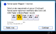 Illustration de l'écran du panneau de commande