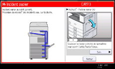 Illustration de l'écran du panneau de commande