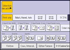 Illustration de l'écran du panneau de commande