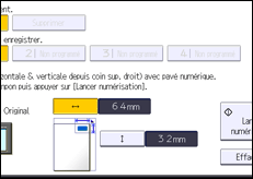Illustration de l'écran du panneau de commande