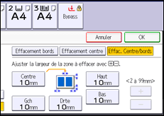 Illustration de l'écran du panneau de commande