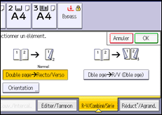 Illustration de l'écran du panneau de commande