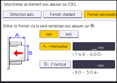 Illustration de l'écran du panneau de commande