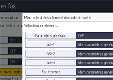 Illustration de l'écran du panneau de commande
