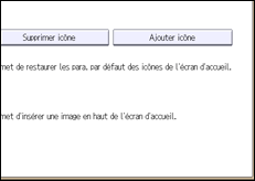 Illustration de l'écran du panneau de commande