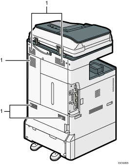Illustration de l'unité principale avec numérotation