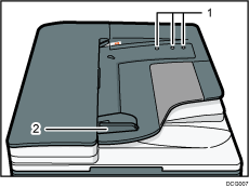 Illustration de l'ADF avec numérotation