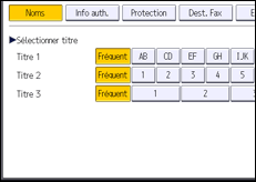 Illustration de l'écran du panneau de commande