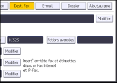 Illustration de l'écran du panneau de commande