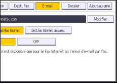 Illustration de l'écran du panneau de commande