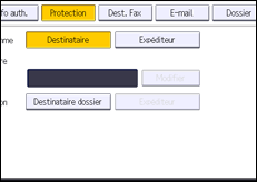 Illustration de l'écran du panneau de commande