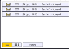 Illustration de l'écran du panneau de commande