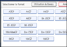 Illustration de l'&eacute;cran du panneau de commande.