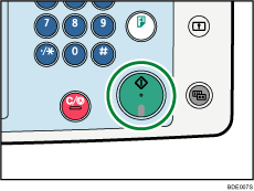 Illustration de la touche D&eacute;part